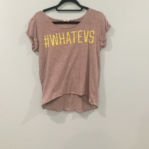 PINK "#whatevs" t shirt