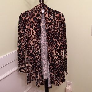 NWT leopard print open cardigan
