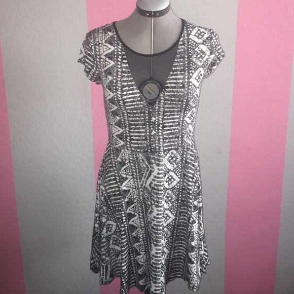 Black and white dress