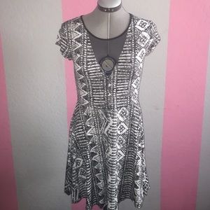 Black and white dress