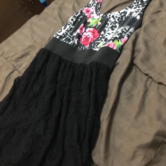 Flower and lace dress