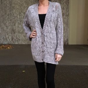 Vince Open-knit Boyfriend Cardigan