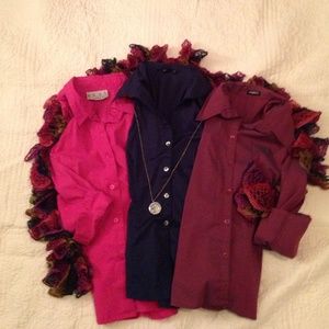 Three button up shirts