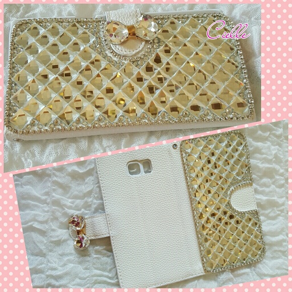 BEAUTIFUL CRYSTAL CASE WITH CARD SLOTS