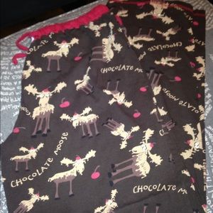Price drop pajama pants "moose print"