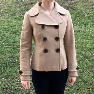 Banana Republic camel pea coat