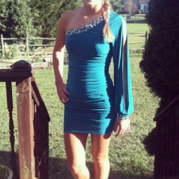Blue homecoming dress