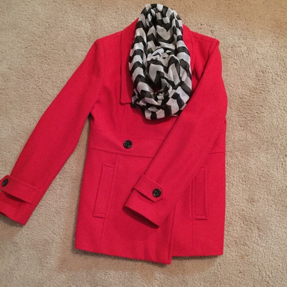 George Jackets & Blazers - 🚫SOLD IN BUNDLE!🚫Gorgeous Red Peacoat
