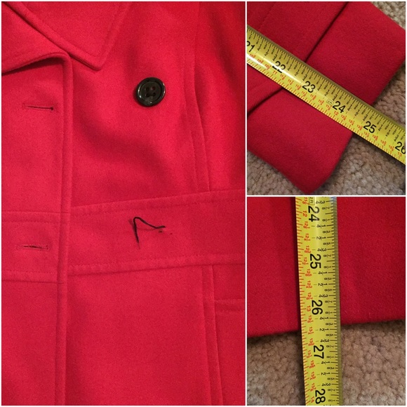š«SOLD IN BUNDLE!š«Gorgeous Red Peacoat - Picture 2 of 4