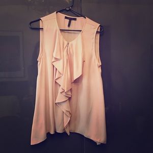 BCBG Peachy pink work blouse