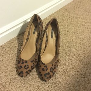 Leopard print heels