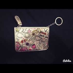 Coach leather coin purse