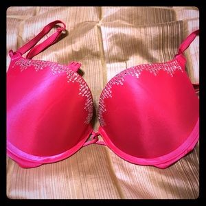 Red 34B bombshell bra