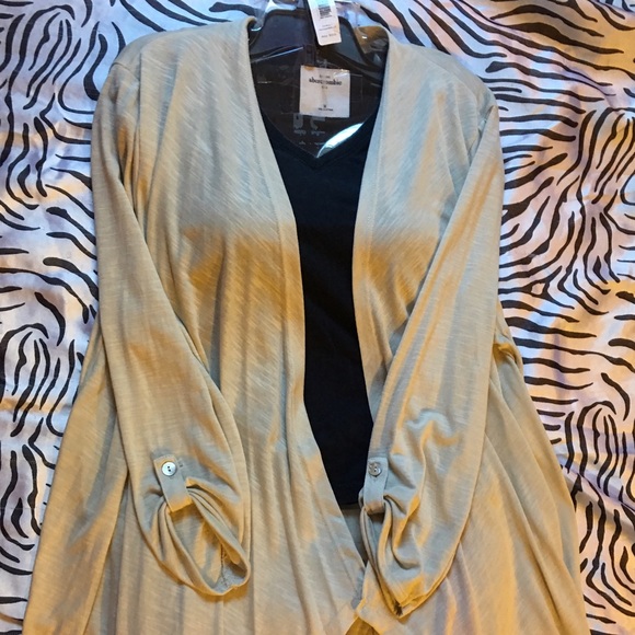 👗August Silk Ash Blonde Open Cardigan ❤️