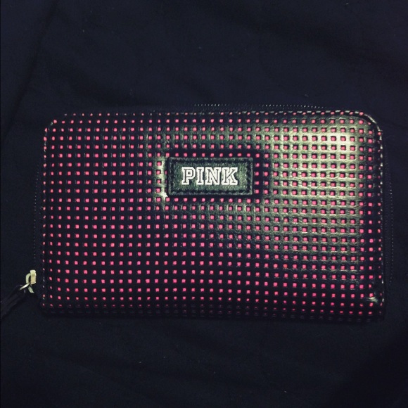 Pink vs black/pink zip around wallet