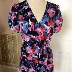 Floral V- neck dress