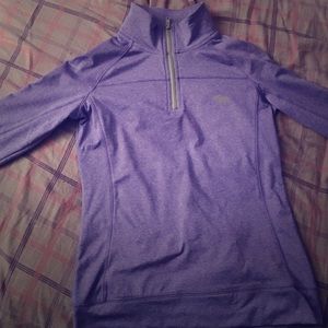 Purple quarter zip up