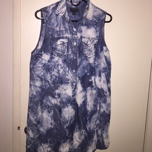 Oversized shirt dress