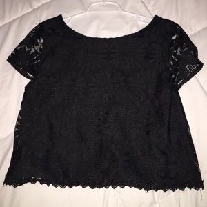 Black crop top
