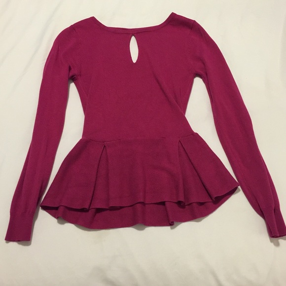 Maroon Flared Top