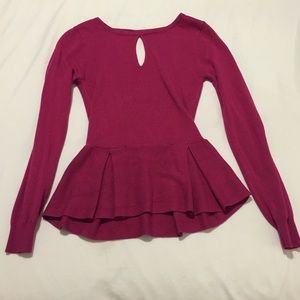 Maroon Flared Top