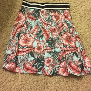 Cotton floral skirt