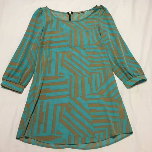 Blue & Cream Long Blouse