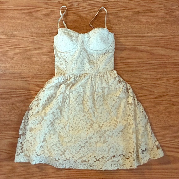Abercrombie & Fitch Floral white dress XS