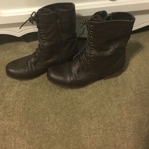 Dark Brown Combat Boots