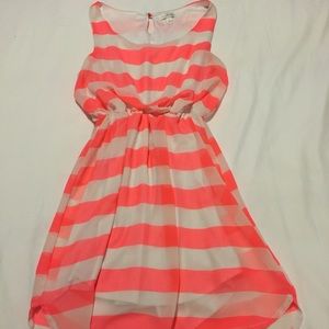 Pink striped dress