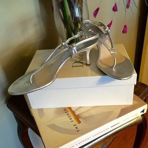 Dior Silver Sandals Authentic