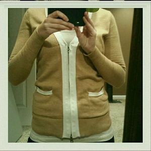 Tommy Hilfiger v neck zip sweater, XS