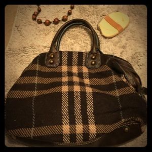 GAP Plaid satchel bag