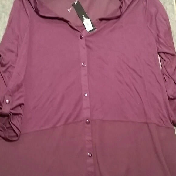 Eggplant tunic