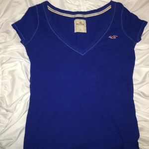 blue hollister V neck