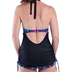 Pinup style one piece swimsuit