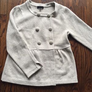 J. Crew Collection Sweater Pave Crystal buttons Sm