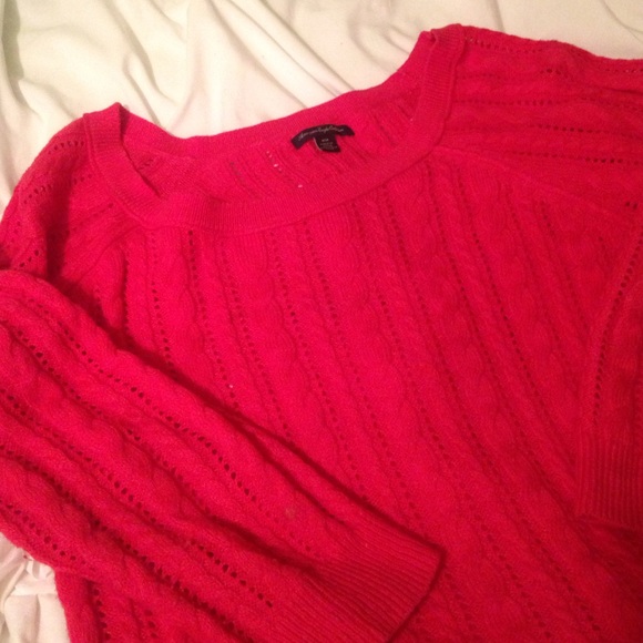 American eagle pink sweater