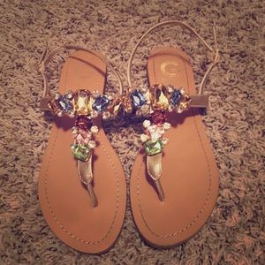 Jeweled sandals