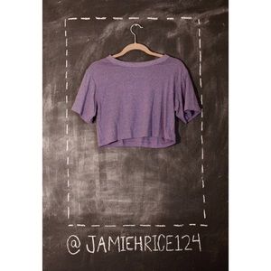 🎉HP!!🎉 American Apparel Purple Crop Top