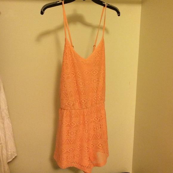 nwt orange tribal romper - Picture 2 of 4