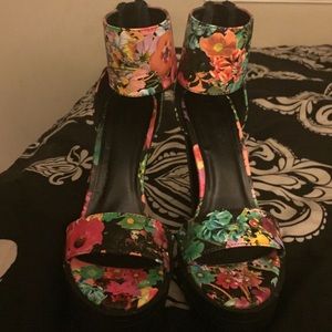 Floral Heels/Sandals
