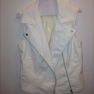 Forever 21 - Size Small White Leather Vest