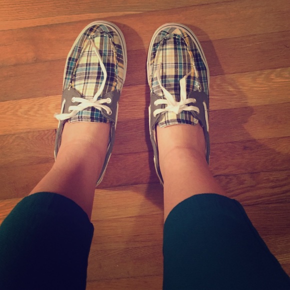Plaid boat shoes!