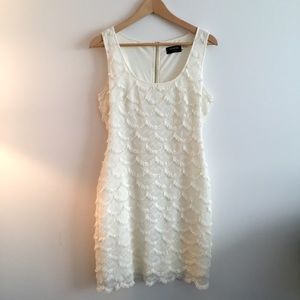 Guess Fabulous White Lace and Fringe Guess Dress