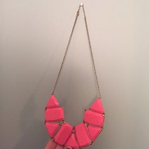 Pink statement necklace