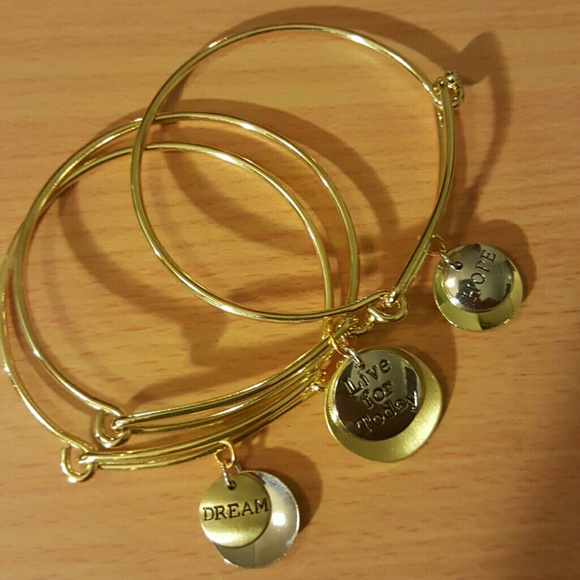 SALE  inspiration Gold/Silver  tone bangle set