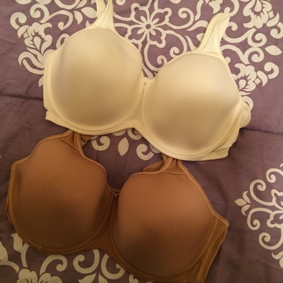 two Wacoal t-shirt bras
