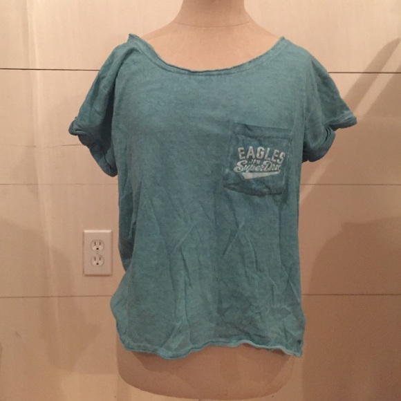 Blue slouchy tee shirt