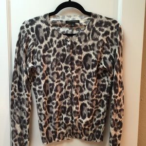 Banana Republic Snow Leopard Cardigan